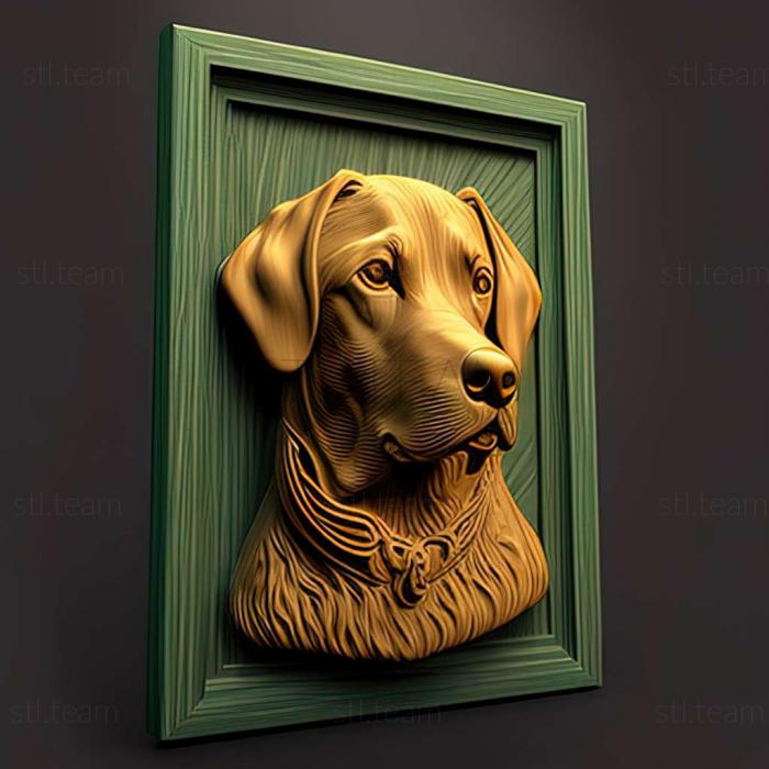 3D model Barney the dog famous animal (STL)